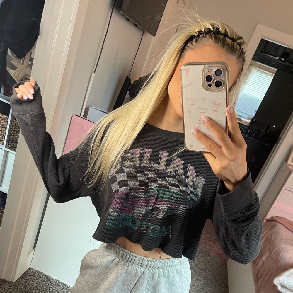 Black Graphic Women's Top